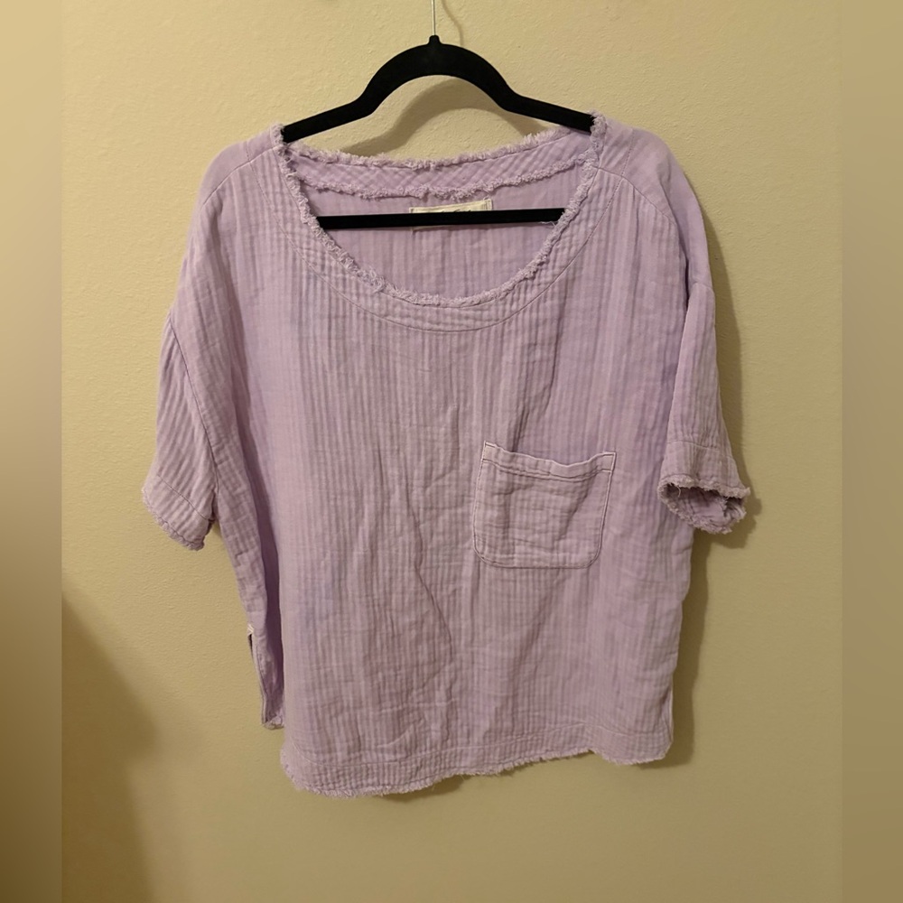 We The Free Lavender Short Sleeve Tee